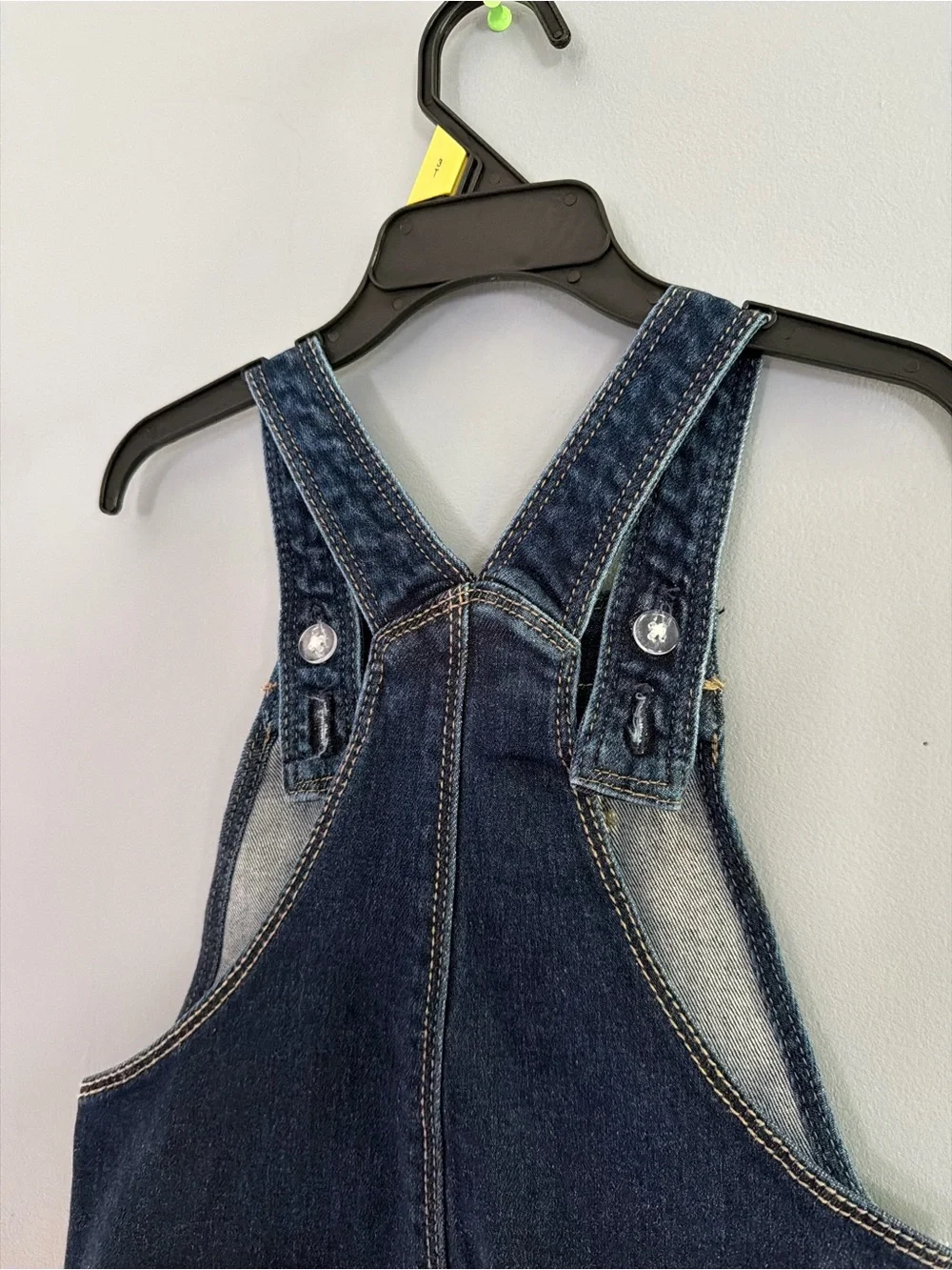 wonder nation Dark Blue Denim Heart Overall Shorts
